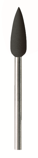 Резинка силиконовая EVE H1m с держателем (черная средняя) пуля, 5,5*15 мм, шт