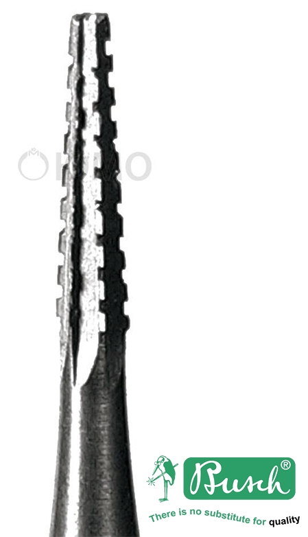 Бор усеченный конус (прямая зубчатая насечка) BUSCH 38S 0,6 мм, шт