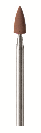 Резинка силиконовая EVE 711 с держателем (коричневая матировочная) конус, 3*7,5 мм, шт