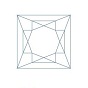 ASIA корунд рубин (5) каре принцесса 3,0х3,0, шт