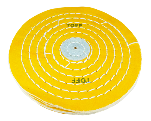 Круг муслиновый желтый чечевица 6х10 (диаметр 150 мм, 10 слоев), шт
