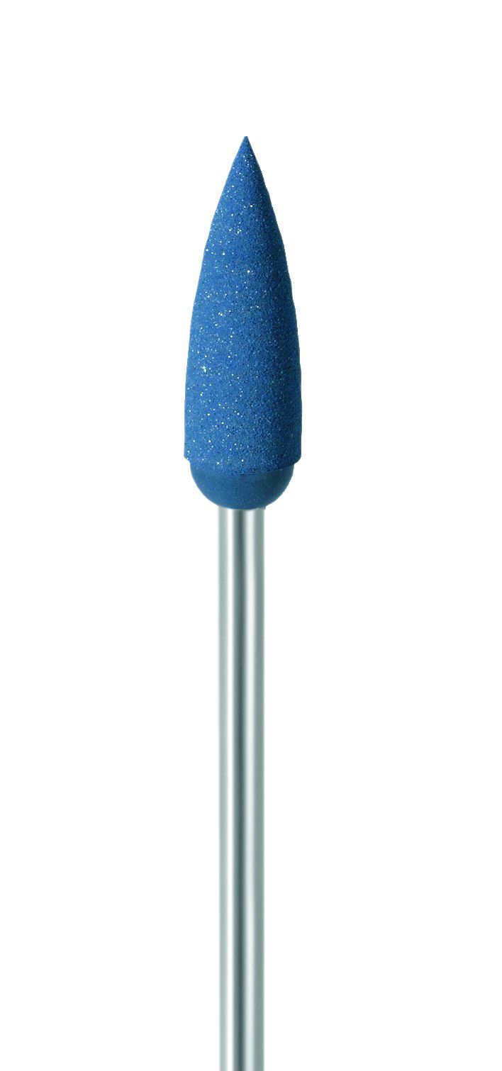 Резинка силиконовая EVE H1BL пуля, 5,5*18 мм (синяя шлифовальная) с держателем, шт