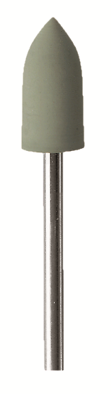 Резинка силиконовая EVE 807 с держателем (зеленая полировальная) штифт, 7*15 мм, мм