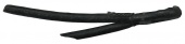 Шнурок для ювелирных изделий кожаный диаметр 2,5 мм, черный, м