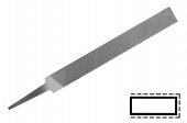 Напильник плоский нормальный VALLORBE LP1163 длина 150 мм насечка №1, шт