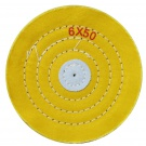 Круг муслиновый желтый 6х50К (диаметр 150 мм, 50 слоев), шт