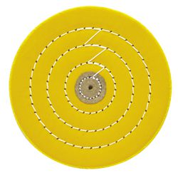 Круг муслиновый желтый 6х70 К (диаметр 150 мм, 70 слоев