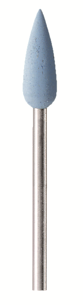 Резинка силиконовая EVE Н1f с держателем (голубая мягкая) пуля, 5,5*15 мм, шт