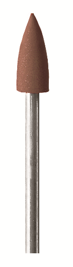 Резинка силиконовая EVE 712 с держателем (коричневая матировочная) пуля, 5,5*13 мм