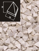 Наполнитель для галтования  AVALON 06РР10 - пирамида пластиковая белая (10х10х10 мм)